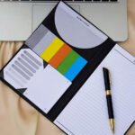 A5 Notebook Organizer with Sticky Notes & Pen - Image 2
