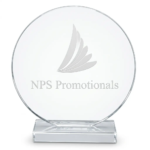 Custom Engraved Crystal Award Shield - Image 2