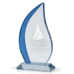 Custom Engraved Crystal Award Shield - Image 3