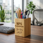 Custom Engraved Wooden Pen Holder - Image 2